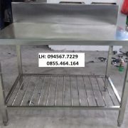 BÀN INOX TẦNG DƯỚI CÓ GỜ