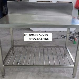 BÀN INOX TẦNG DƯỚI CÓ GỜ