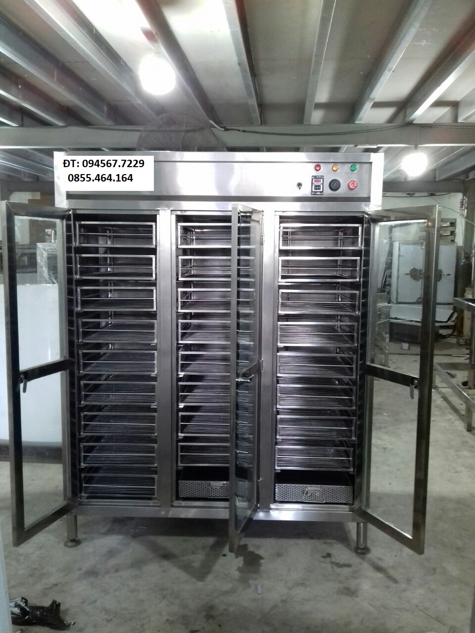 TỦ SẤY CHÉN 3 CỬA KÍNH